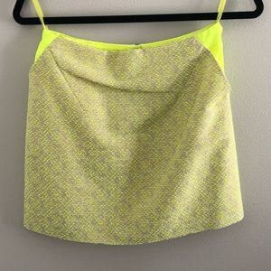 Neon Green Ted Baker Mini Skirt - Size 0